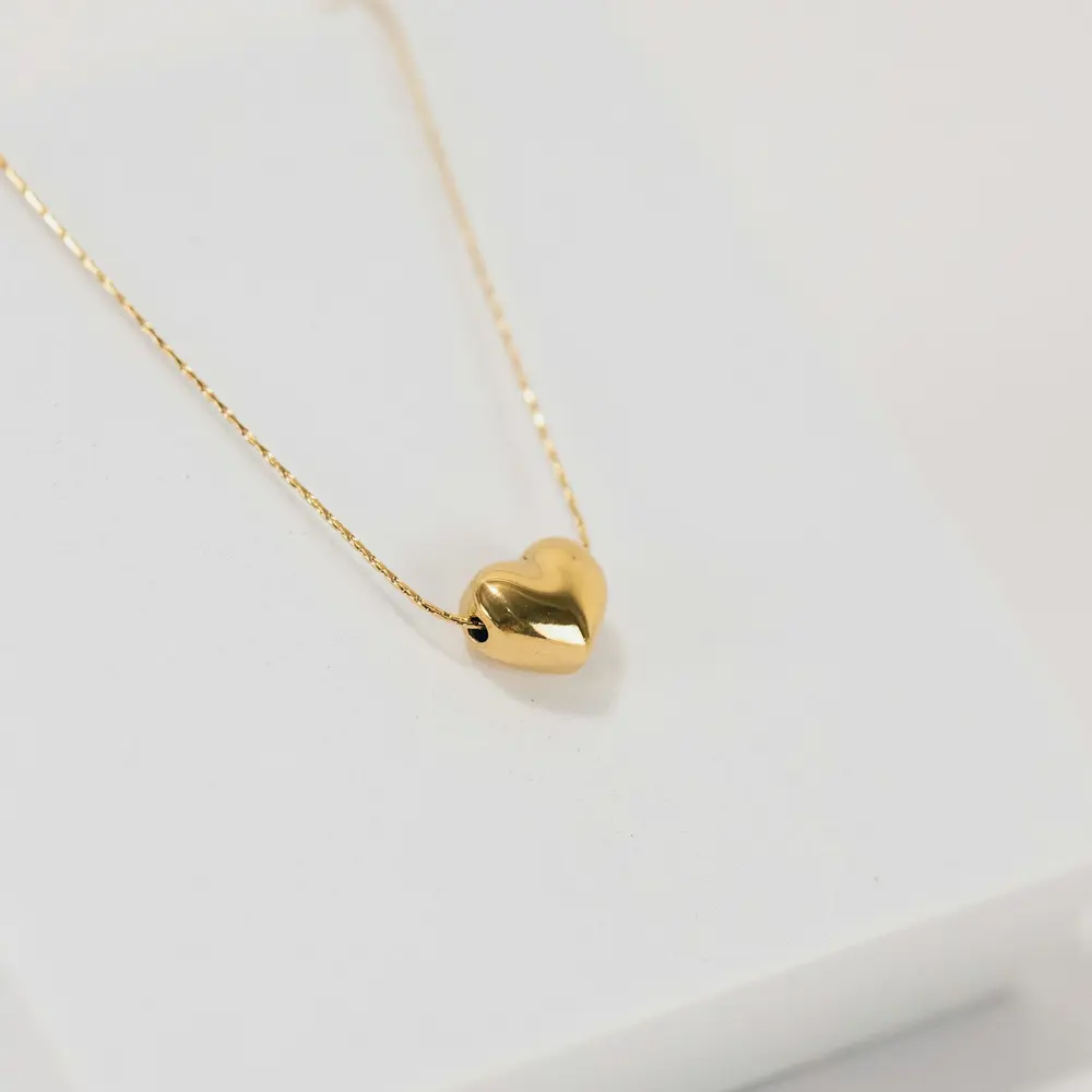 Dây Chuyền Vàng 18K Mặt Trái Tim